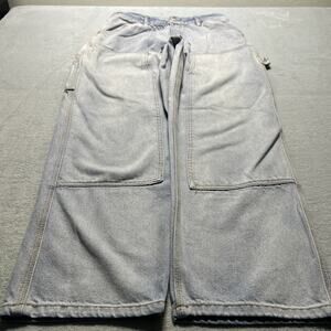 Y2K 2000s Double Knee Relaxed Baggy Jeans Men 30x30 Hamilton Wide Leg Loose